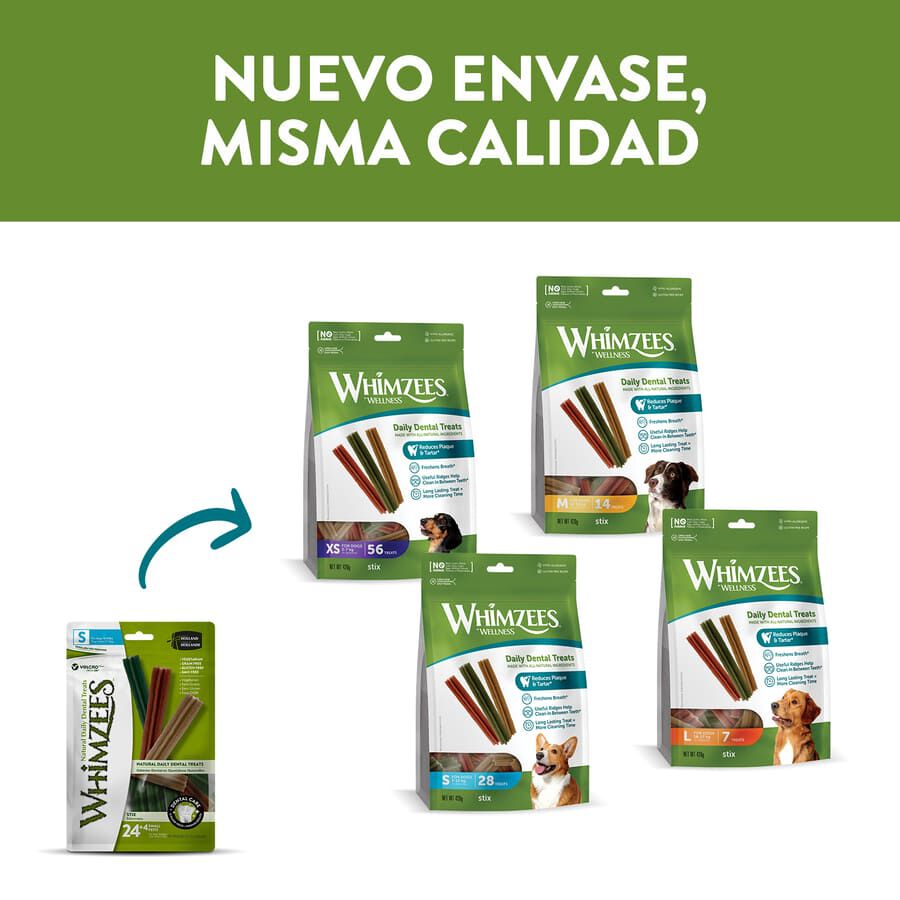 28 sticks Whimzees Snacks Dent&aacute;rios Stix para c&atilde;es de ra&ccedil;as pequenas, , large Imagem n&uacute;mero 5